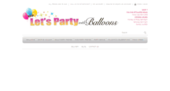 Desktop Screenshot of letspartywithballoons.com.au